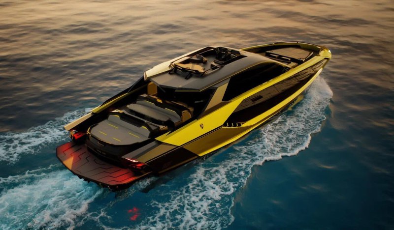 Lamborghini превратила силуэт суперкара в роскошную яхту 3