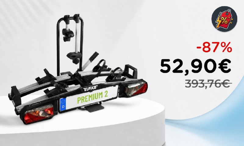 EUFAB Premium II: Portabici per Portellone a Solo 52,90€ - Sconto Eccezionale!