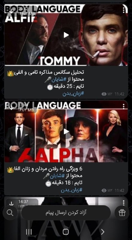 کانال،زبان،بدن،بادی،لنگویج،تحلیل،شخصیت،تامی،شلبی،ارتور،الفی،سلمون،جیمز،باند،جانی،دپ،کیانو،مردان،زنان،: دوستان داخل کانال VIP ویدئوها دو دسته هستن 1_ آموزش کاریزما👑✅۲_ آموزش زبان بدن و قوانین قدرت✅هرچی دوره درباره زبان بدن ی
