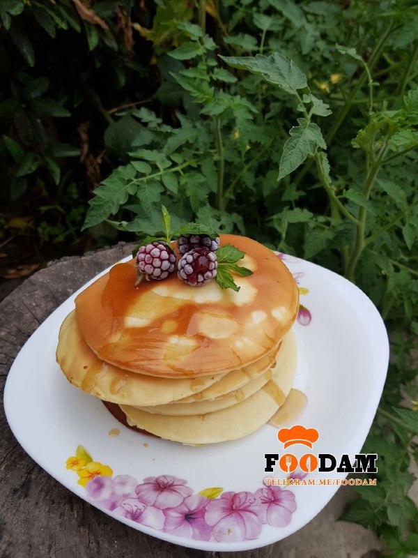 Foodam: پنکیک #صبحانه #شیرین_تهرانی 🍟 @foodam