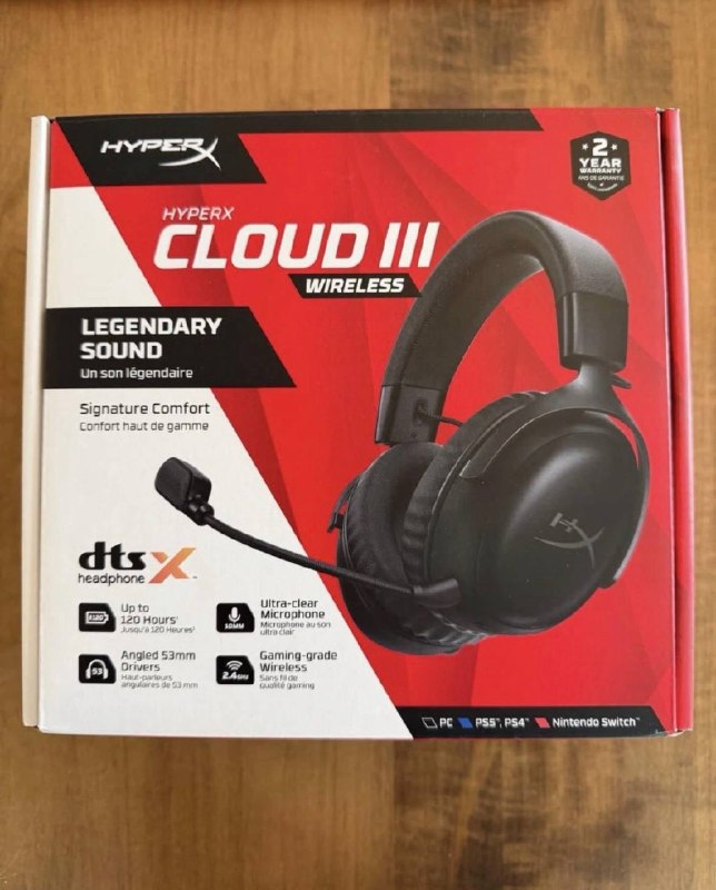 Продаются HyperX Cloud III Wireless