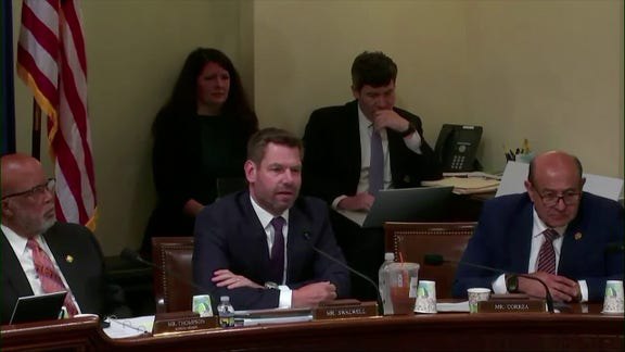 Swalwell warns Noem he has ‘bulls--- detector’ during heated exchange about Abrego Garcia