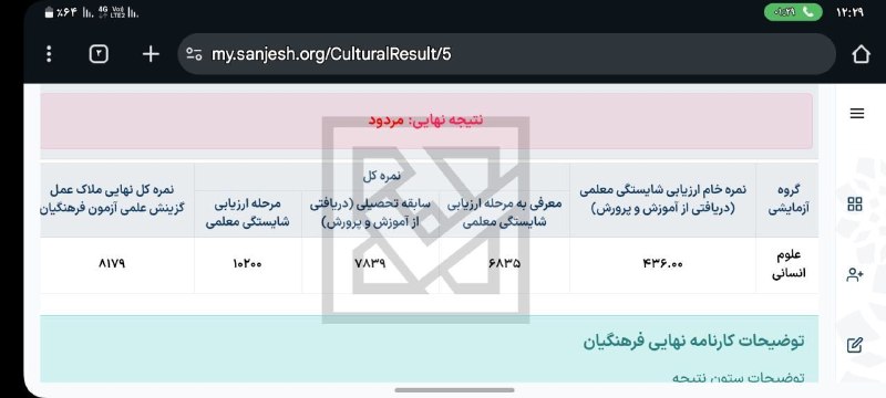 مشاوره کنکور | فرهنگ یار: منم پارسال از منابع شما برا مصاحبه استفاده کردم هر چند قبول نشدم ولی هنوز یکی از افتخاراتم اینه تراز ۱۰ هزار گرفتم برا م