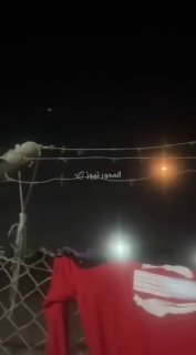צילום וידאו של יירוט טיל מעל העיר ארביל לפני כ-30 שניות.