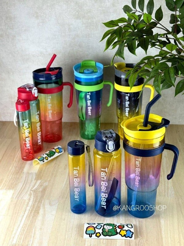 Kangarooshop: ⭐️ قمقمه نی دار ۳ تیکه کد b181 🌸 ابعاد به ترتیب : ۲۰*۴ cm۲۳*۷ cm۲۶*۱۰*۷ cm🌸 دارای رنگ بندی 🌸📦 ۴۸ عدد🌸قیمت : ۶۶۰/۰۰۰ ت🆔كا