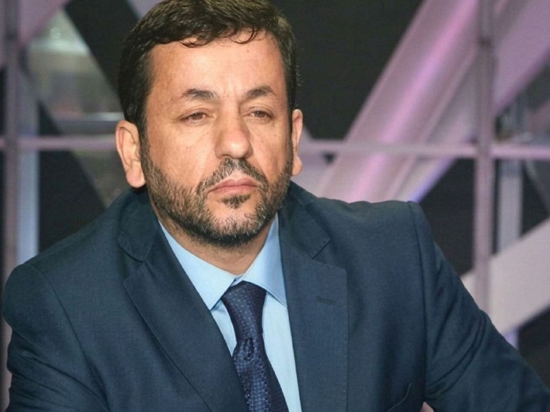 הבמאי שרבל חליל במהלך אירוע "הלבנונים נגד נורמליזציה":