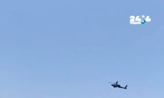 🇮🇱 מסוק אפאצ'י של צבא ארצות הברית נצפה בכניסה המזרחית למצר הורמוז. המסוק היה בצד של איי עומאן וניתן היה ל…