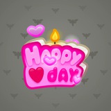 B-Day Candle #204