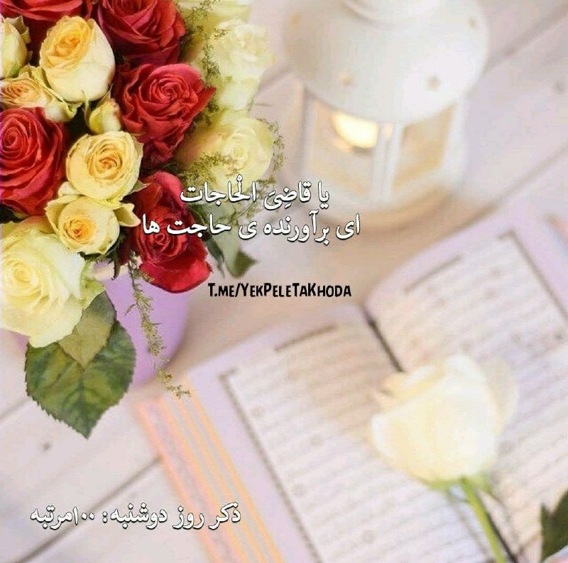 ۞یک پله تا ملاقات خدا۞: 🌹 @YekPeleTaKhoda💗🍀دوشنبه تون زیباتر از هر روز🌺🍀یک روز قشنــگ💗🍀یک دل خـــوش🌺🍀یک لـب خنـدان💗🍀یک تـن سالـــم🌺🍀و گشـوده شــ