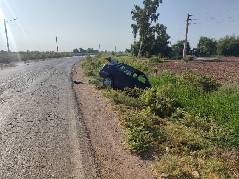 پایگاه خبری ندای دزفول: 🔰واژگونی یک دستگاه خودرو پراید در جاده روستای خیبرصبح امروز یک دستگاه خودرو پراید در جاده روستای خیبر واژگون شد.در اثر ا