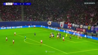 Objective: What a spectacular nude by Brian Groda! RB Leipzig 1-0 PSV.