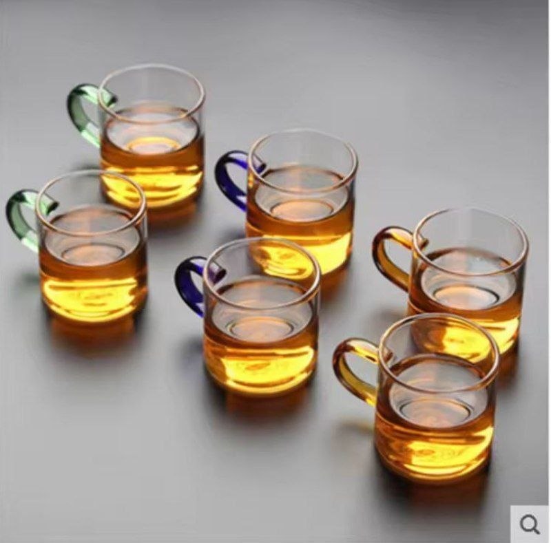 Mahdavi1ir🇮🇷: 🇨🇳فنجان ۶ عددی پیرکس قهوه خوری دسته رنگیسایز دبل ۶×۶ (۱۲۰ میل)✨کیفیت اعلاپیرکس ضخیم و شعله مستقیم ▫️تعداد در کارتن ۴۰ بس