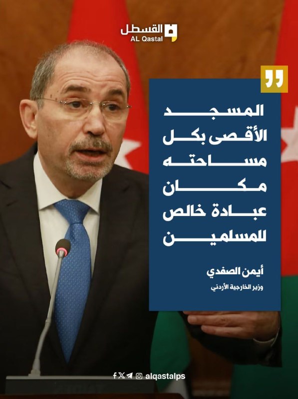 الصفدي يرفض سيادة الاحتلال على الأرض المحتلة