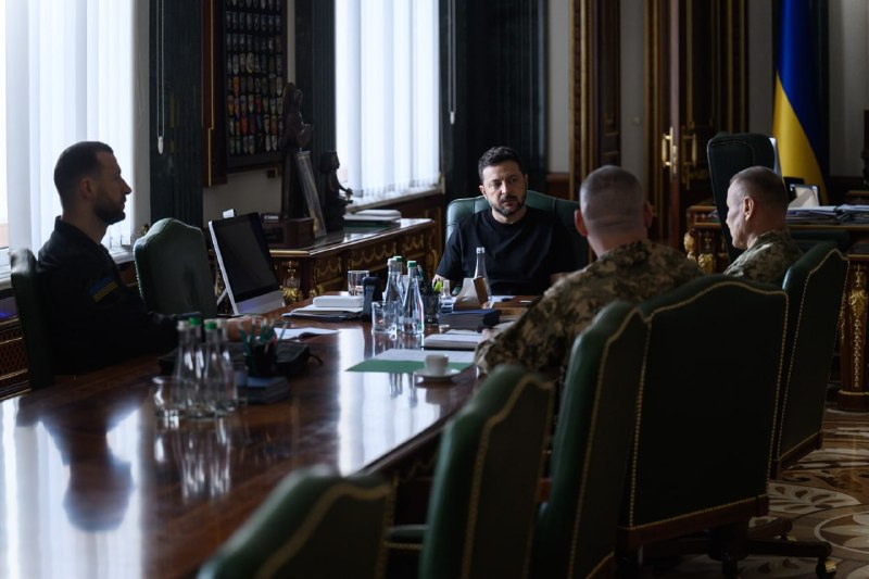 President Zelensky said he met with commanders of eight army corps and the Marine Corps to discuss frontline priorities, border defense and Ukraine's defensive strategy. The talks focused on protecting Kherson, communities in Dnipropetrovsk region including Nikopol, countering Russian drones, strengthening frontline air defense and preparing for different scenarios on the Chernihiv-Kyiv axis based on intelligence assessments.