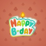 B-Day Candle #105