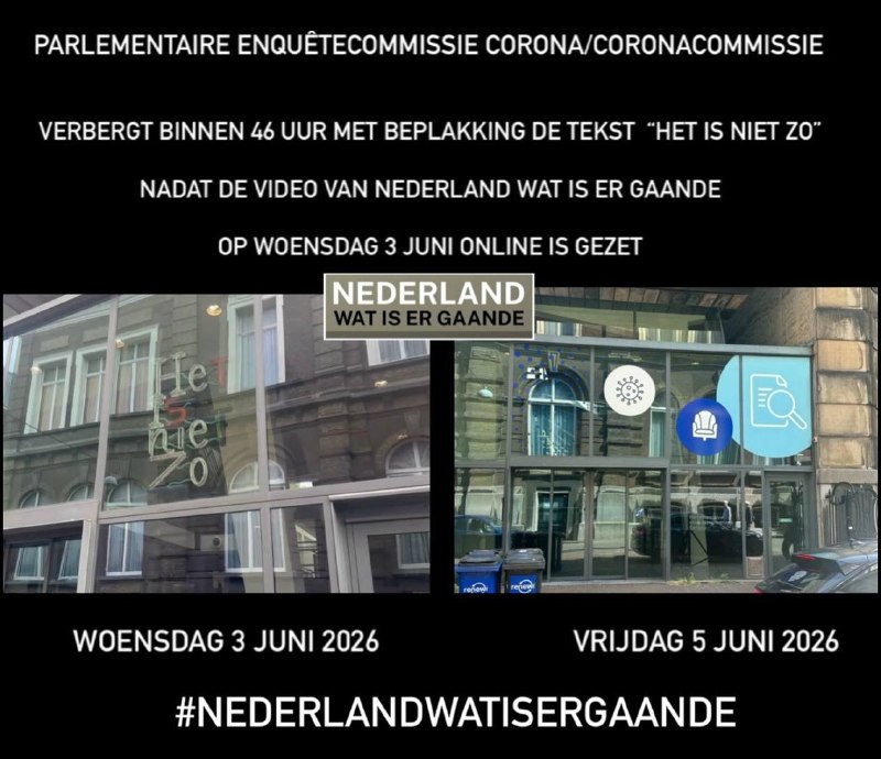 Nieuwe upload vrijdag 5 juni 2026 ⬇️ - https://rumble.com/v7auv96-parlementaire-enqutecommissie-coronacoronacommissie-ve...