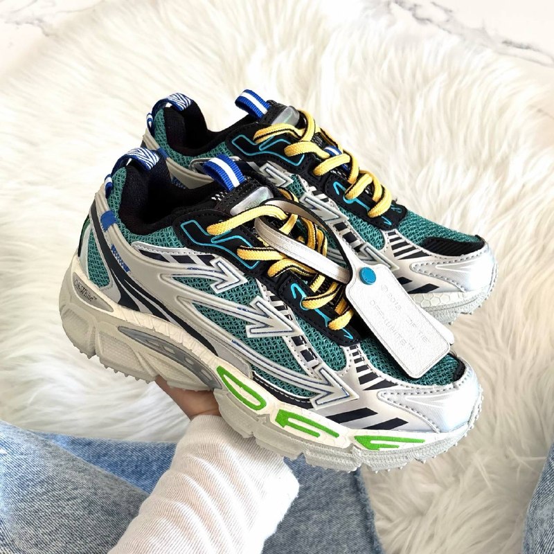 Off-White Be Off-White Be Right Back Paris Green White 📦, фото 3