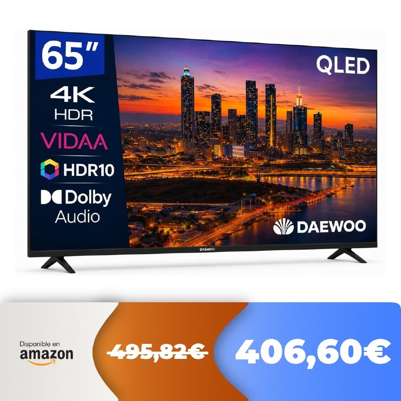 🔥 Daewoo 65VB56QV Smart TV 65 QLED 4K UHD Dolby Audio HDMI 2.1  🔎Eletrónica 📢#pu