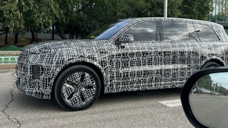 Обновлённый Li Auto L9 получит подруливающие задние колёсаВ Китае в камуфляже за