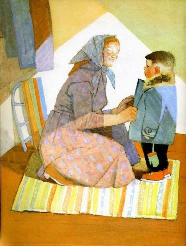 Y.D. Korovin "Parisian Woman אוספת את בית הספר למהומות" מתוך אוסף הציורים של הרודן