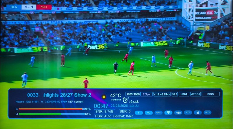 ماهواره استور: هایلایتی از بازی های چمپیونشیپ انگلیس (Sky Bet Championship)📡 Eutelsat Hotbird 13B/13C/13G @ 13.0°E📶 11591 H 7200🆔 ELF H