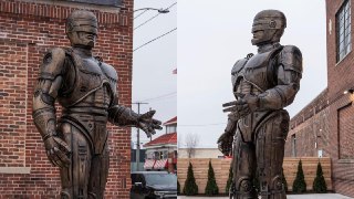 Памятник полицейскому, который умер, а его всё равно заставили ходить на работуВ Детройте установили бронзовый памятник Робокопу. Его задумали ещё в 2015 году, но идею постоянно откладывали, так как «Робокоп» закреплял стереотип Детройта как «опасного горо