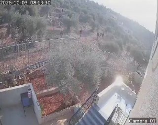 Mashhad documents this morning the settler militia attack on a house in the "Al-Dhahra" area in the town of Beita, south of Nablus.