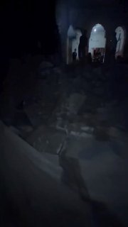 הוא נפל על אוהלי העקורים. קריסת חלק מחומת בית נסדקה כתוצאה ממלחמת ההשמדה וגרמה לפציעתם של 3 פלסטינים.