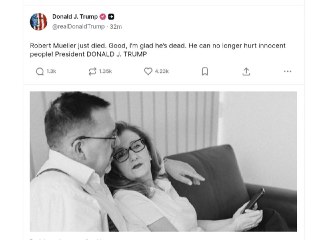 Умер бывший спецпрокурор Роберт Мюллер, расследовавший вмешательство России в выборы президента США 2016 года, передаёт AP.«Хорошо, я рад, что он мёртв. Он больше не сможет причинять вред невинным людям», — прокомментировал эту новость Трамп.Дело о российс