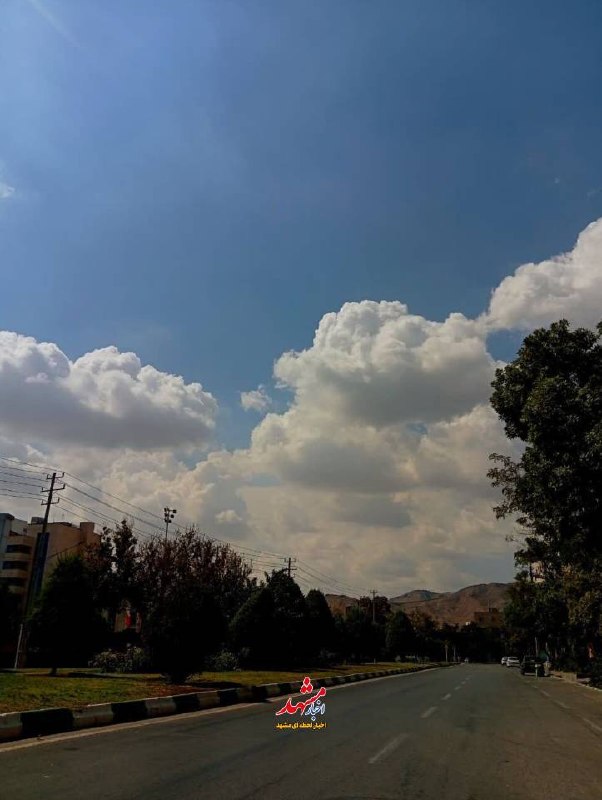 آب و هوای مشهد: 🔸️آسمان آبی و زیبای آخرین روز مرداد ماه 😍📸 سمانه احمدیان@HavashenasiMashhad