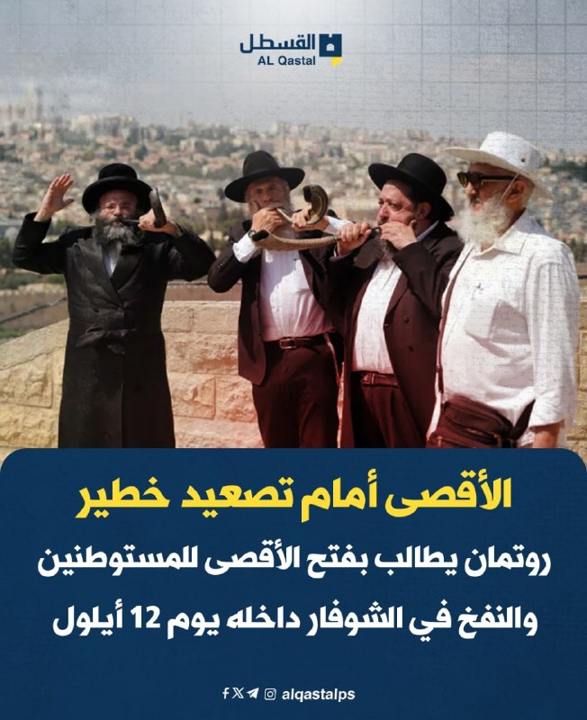 روتمان يطالب بالسماح للمستوطنين باقتحام الأقصى والنفخ فيه