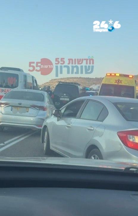 🇮🇱 עומסים כבדים בזירת התאונה בכביש 60 בין עלי לרחלים. התאונה בין רכב ישראלי לפלסטיני. מומלץ לנסוע דרך ציר…