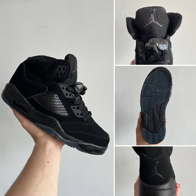 Jordan Jordan 5 Black Dark Blue Gum, фото 2