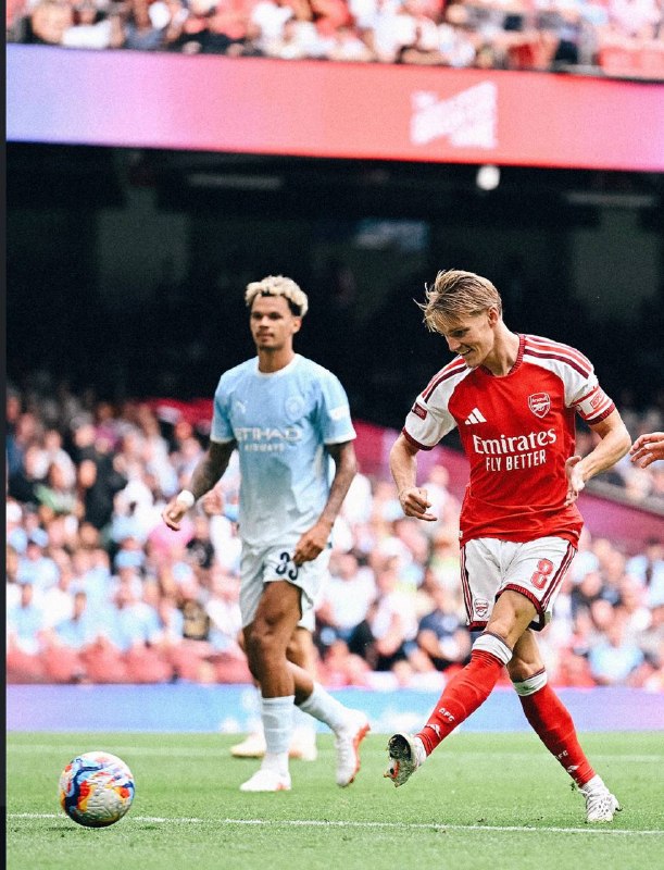 Arsenal: 🎩🔥 مارتین اودگارد برابر منچسترسیتی یک نمایش درخشان داشت:⚽️ یک گل و عملکردی تأثیرگذار در خط حمله🎯 ۲ شوت و هر دو در چارچوب