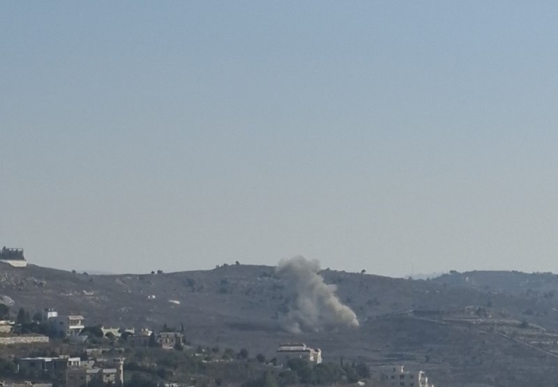 דחוף: הפצצת ארטילריה כיבוש בפאתי העיירה רשף, דרומית ללבנון.