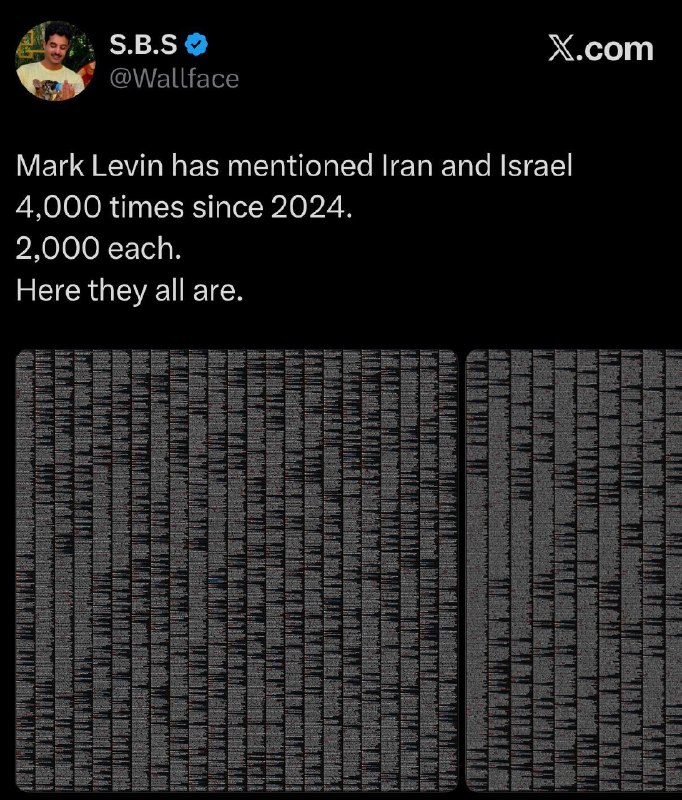 מארק לוין הזכיר את איראן וישראל 4,000 פעמים מאז 2024.