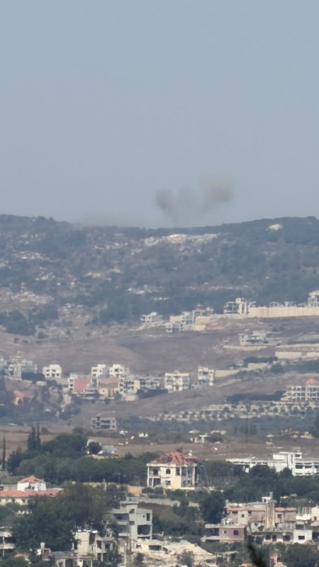 דחוף: הפצצת ארטילריה הכיבוש "גבעת עלי אל-טאהר", בדרום לבנון.