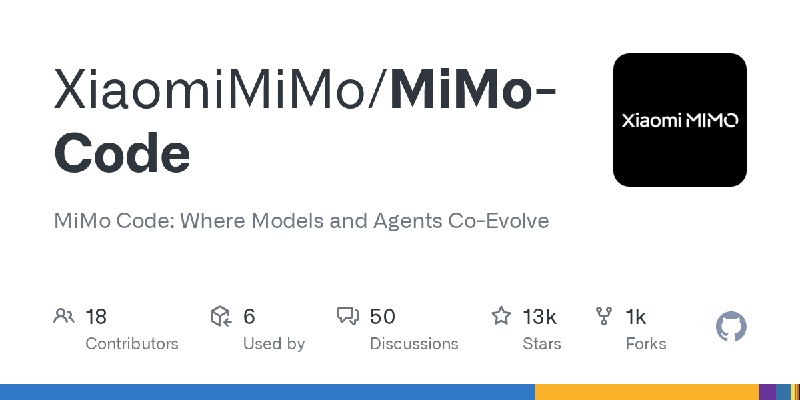GitHub - XiaomiMiMo/MiMo-Code: MiMo Code: Where Models and Agents Co-Evolve