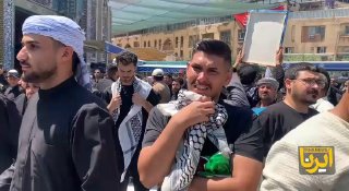 דיווח הכתב שנשלח מכרבלא הקדושה: דמעותיהם של השיעים בעיראק על המנהיג המנוח של איראן.