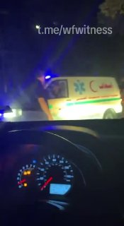 ️🇱🇧🇵🇸🇱🇧🇮🇱 בצילומים נראה אמבולנס ממהר למחנה הפליטים הפלסטיני בורג' אל שיאמלי בצור בעקבות ניסיון התנק…