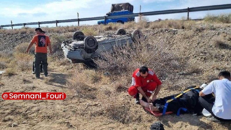 سمنان فوری: ۱۹ مصدوم در چهار حادثه رانندگی در جاده تهران - مشهد🔹۱۹ نفر در چهار حادثه رانندگی در ۲۴ ساعت گذشته در مسیر تهران - مشهد د