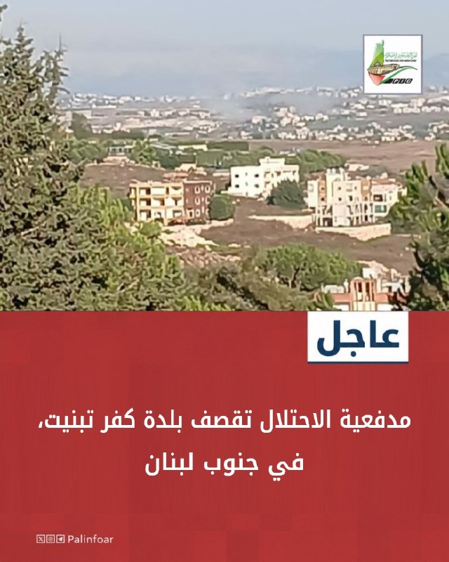 مدفعية الاحتلال تقصف بلدة كفر تبنيت جنوب لبنان
