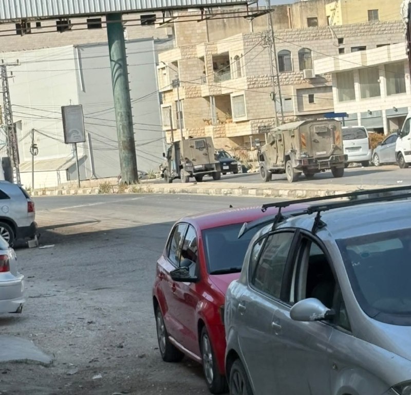 כוחות הכיבוש מסתערים על הכפר כפר קליל, דרומית מזרחית לשכם.