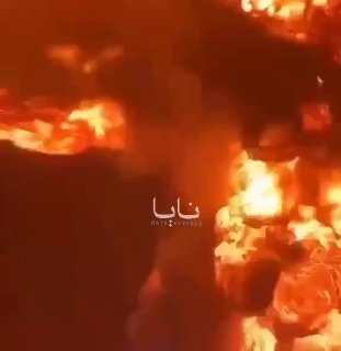 🎦 שריפה גדולה פרצה במיכל דלק בסולימאני שבצפון עיראק