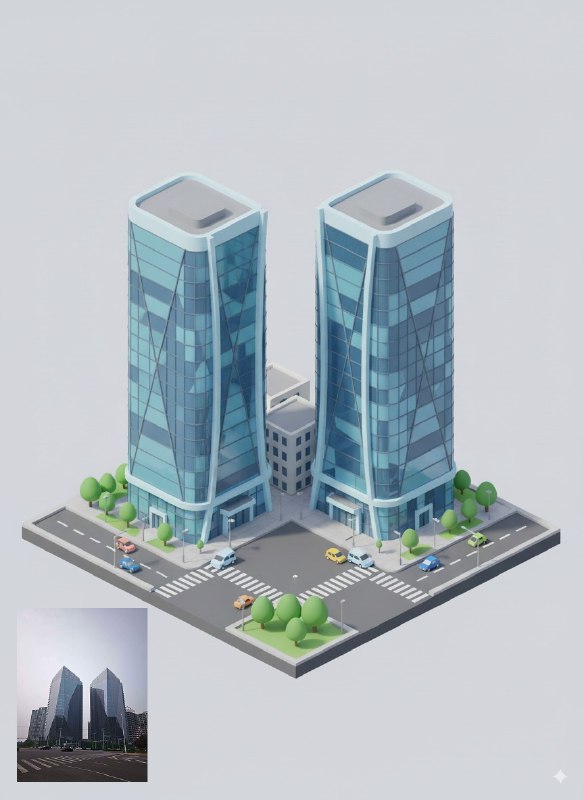 Nano Banana 当然也可以把建筑转成等距风格的图标不同的是他不止可以转地标，你随手拍的任何建筑都可以转换提示词：Convert the photo of this building into a rounded, cute isometric tile 3D rendering style, with a 1:1 ratio,To preserve the prominent features of the photographed buildingNano Banana 当然也可以把建筑转成等距风格的图标不同的是他不止可以转地标，你随手拍的任何建筑都可以转换提示词：Convert the photo of this building into a rounded, cute isometric tile 3D rendering style, with a 1:1 ratio,To preserve the prominent features of the photographed building