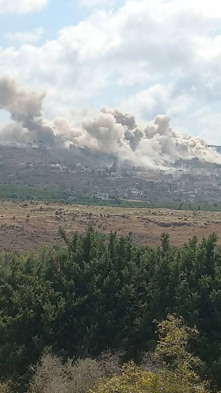 🚨הפצצה ישראלית אלימה בעיירה מנצורי