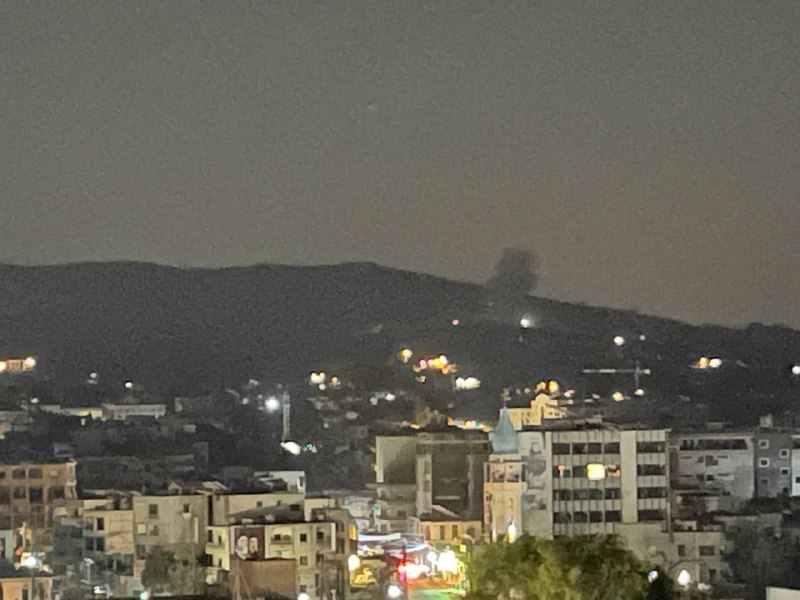 הפצצה ארטילרית דחופה לעבר שכונת אלדיר בעיירה נבטי אלפאוקה, דרומית ללבנון.