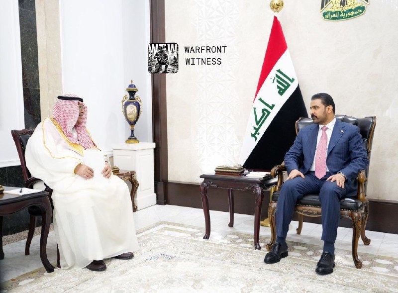 ️🇮🇶🇸🇦 ראש ממשלת עיראק עלי אל-זאידי קיבל את ראש המודיעין הסעודי חאליד בן עלי אל-הומידאן בבגדד.