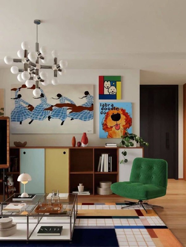 Mid-century интерьер, который хочется рассматривать! - изображение 9 - mid, century, интерьер