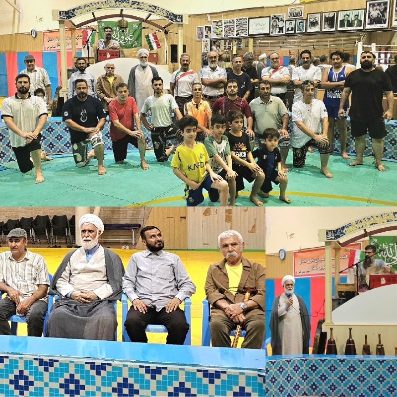 ورزش زورخانه ای کشور: حضور حجت الاسلام والمسلمین دکتر بی نیاز امام جمعه کیش در زورخانه غدیر به مناسبت هفته وحدت (هیئت ورزش های زورخانه ای و کش